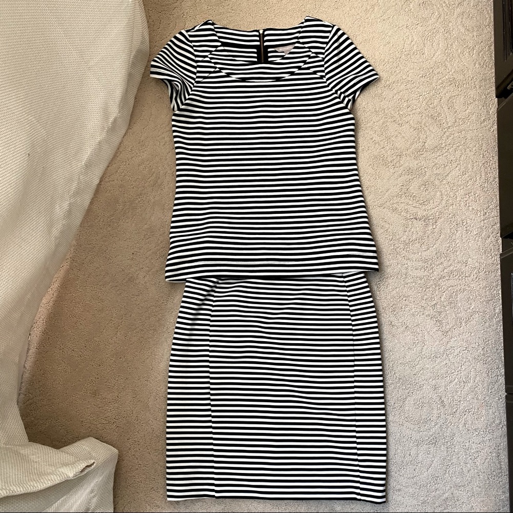 Striped Two Piece Work Suit